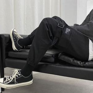 허리밴딩 카고바지 스트랩 조거팬츠 긴바지