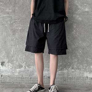 남성반바지 허리밴딩팬츠 캐주얼바지 오버핏 5부