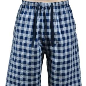 백곰 밴딩 남자 체크 주머니 파자마 7부 수면 잠옷