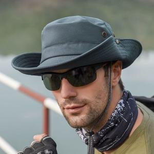 굿웨어 스트링 등산모자블루그레이 챙모자