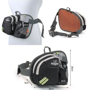 라이트 등산용 힙색 블랙 등산보조가방