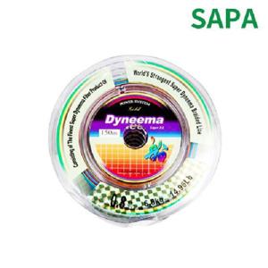 다이니마 골드 P.E 5색 150M 0.8호 연결 합사
