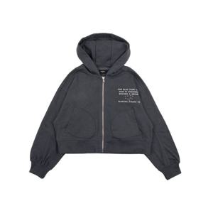 [블루테일]AYA4JP03CG차콜 그레이 크롭 점퍼