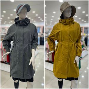 [팜스프링스]후드 롱 간절기 점퍼 swjl231618_DG