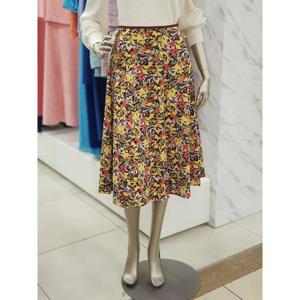 미니멈 세이브존01 도트 프린트 플레어 스커트 MYCGWS7140BK