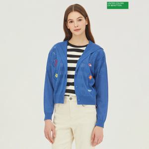 [베네통]베네통 스카시 후드 니트 가디건 BAKC01341_BL