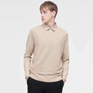 [링스] 남성 솔리드 V넥 베스트 L11D3SV121_BG