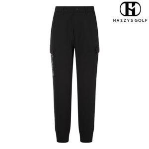 [헤지스골프] (HUPA4B614BK) 블랙 우븐 카고 조거 팬츠