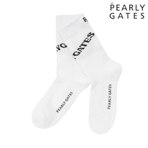 파리게이츠 (511D3SC042WH) 남성 레터링 포인트 중목 양말