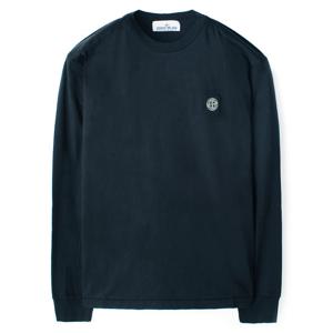 24FW 스톤 가슴패치 긴팔티 네이비 811522713 A0020