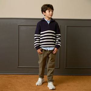 [인디고뱅크키즈]기본라인의  속기모 바지  애착 편안한 슬림핏 기모 면팬츠 IKTC23WS1