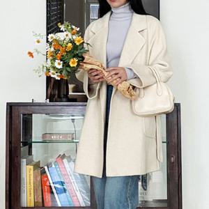 샵앤) 여성 간절기 울100 하프코트 SIU-WJK-3696-아이보리