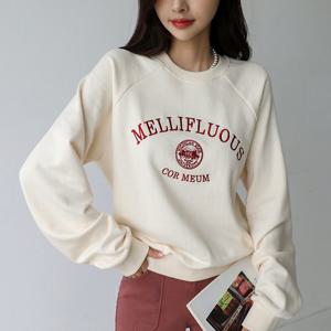 [피핀] 111597 프린트 크롭핏 나그랑 맨투맨