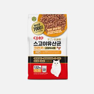이나바 스고이유산균 크런키 1.52kg 치킨 (P-342K) 고양이 사료
