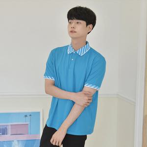 교복몰 쿨에버 유니크 카라 반팔 티셔츠 (남여공용)