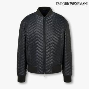 [엠포리오 아르마니]남성 퀼티드 엠보싱 레더 자켓(A514309006)