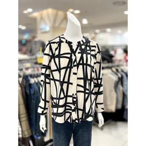 소고 세이브존01 브이넥 프린트  차이나  블라우스 TAJ3BA18PI