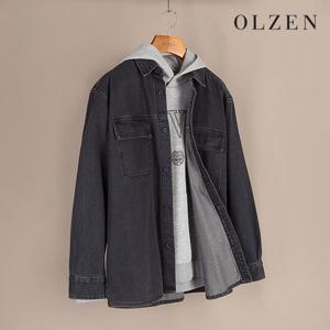 [올젠] 가먼트워싱 데님 셔츠자켓 (ZMC4WC1101)