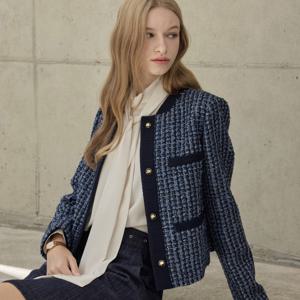 [리안뉴욕][공식] 트리밍 트위드 자켓