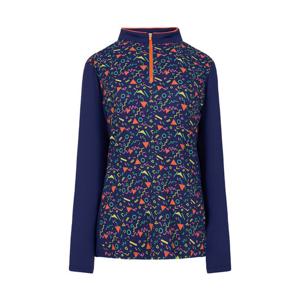 [크로커다일 레이디]기하학 프린트 반집업 티셔츠 CLDSTS205