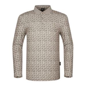 JDX HC11 남성 전판 하운드투스 패턴 티셔츠 X2TLV3448