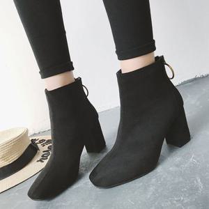 가을여성 구두 스웨이드 앵글부츠 숏부츠 미들힐