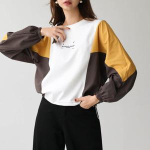 [피핀] 111609 자체제작/ 배색 스포티 맨투맨