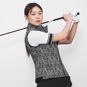 JDX HC11 여성 모티브 프린트 베스트 X1WVV7151