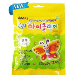 아모스 3000 탱탱아이클레이 50g 연두 갑(10개입)