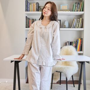 바풀 CA4W10816 여성잠옷 면레이온 파자마 투피스 잠옷 상하 세