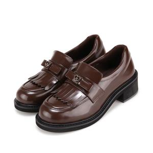 [바바라(슈즈)]바바라 하트 장식 트렌디한 프린지 로퍼_BBH541BR