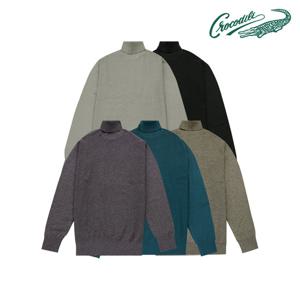 [크로커다일] 와플 조직 롱터틀 니트 CDAAATP9791