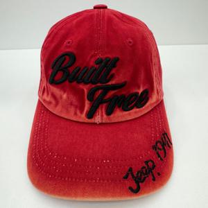 [지프]JP3GCU080 지프 1941 샌드 워싱 엠보 볼캡 레드 CAP