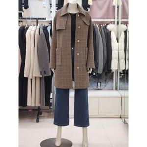 SOUP 세이브존07 모혼방 체크 트렌치 코트 VAABB73