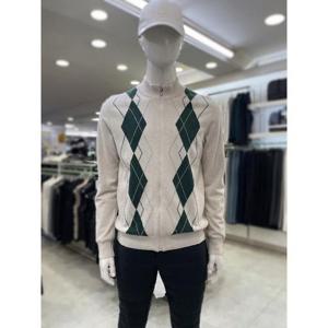 엘르골프 세이브존05 남성아가일방풍풀집업스웨터 SZ(6J-73701)