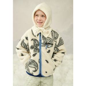 빈판교12 FW BY71JP01IV 페이즐리 보아 퍼 집업 점퍼