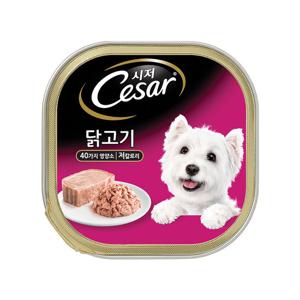 [7+1] 시저 닭고기 캔 100g 강아지 사료