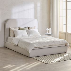 휴먼앤퍼니처 포그 패브릭 킹사이즈침대 유로탑매트 K