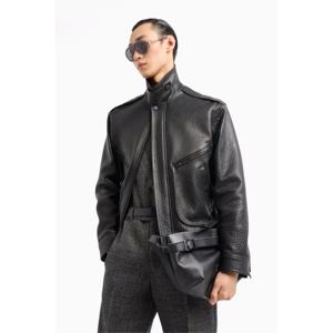 [엠포리오 아르마니][공식40프로할인] 남성 크로커다일 엠보싱 레더 자켓A514309008-I