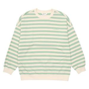 소이 세이브존04 애플 그린 스트라이프 맨투맨티 22W0452