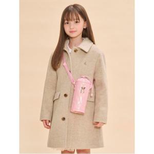 [빈폴키즈] 리본 퀼팅 여아 물병 크로스백 핑크 (BI51D2G21X)