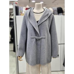 밀스튜디오 세이브존04 오버핏 후드넥울72% 핸드메이드 하프코트 LQBCOS106