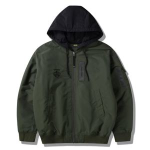 [지프]공용) 후드 탈부착 항공 카키 자켓 점퍼 JP3JPU251