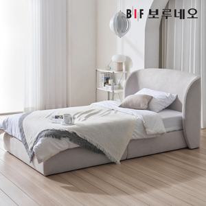 보루네오하우스 프라임 밀드 패브릭 평상형 호텔 침대 프레임 SS