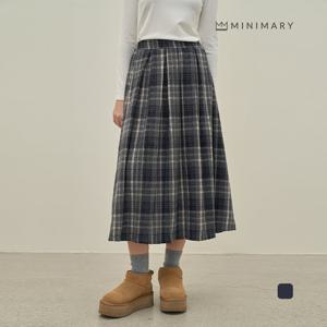 [미니마리] 플리츠체크롱스커트 (MM44SK05)