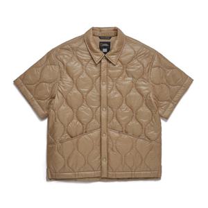 내셔널지오그래픽 N244MPD060 NRN 경량 퀼팅 반팔 셔켓 TAN