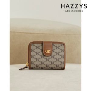 헤지스ACC  H장식 가죽 반지갑 (지퍼 동전수납) HIWA5E835W1