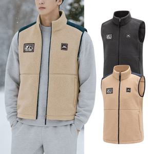 콜핑 남성 겨울 부클 플리스 뽀글이 후리스 조끼