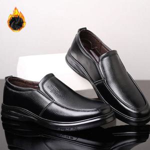 기모 남성 방한 로퍼 구두 슬립온 단화 겨울 신발