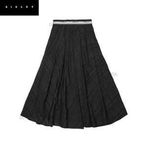 [시슬리]로고 밴딩 훌 스커트_SASKC6431